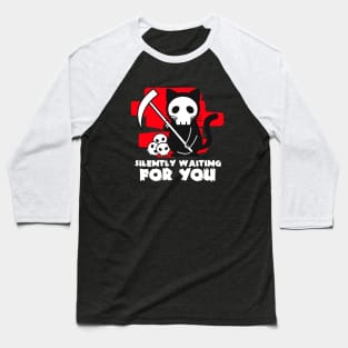 Cute Grim Reaper Cat Baseball T-Shirt